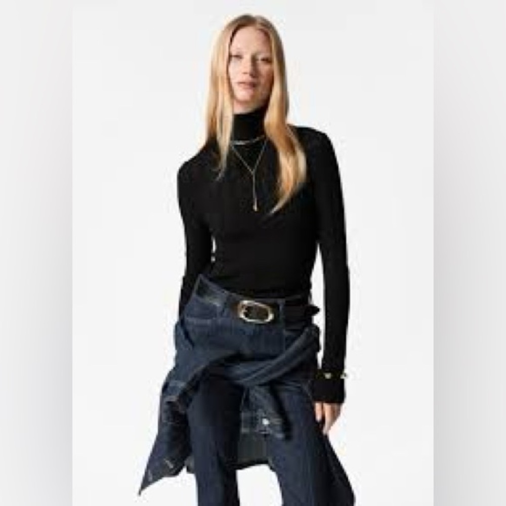 & Other Stories Pointelle Turtleneck